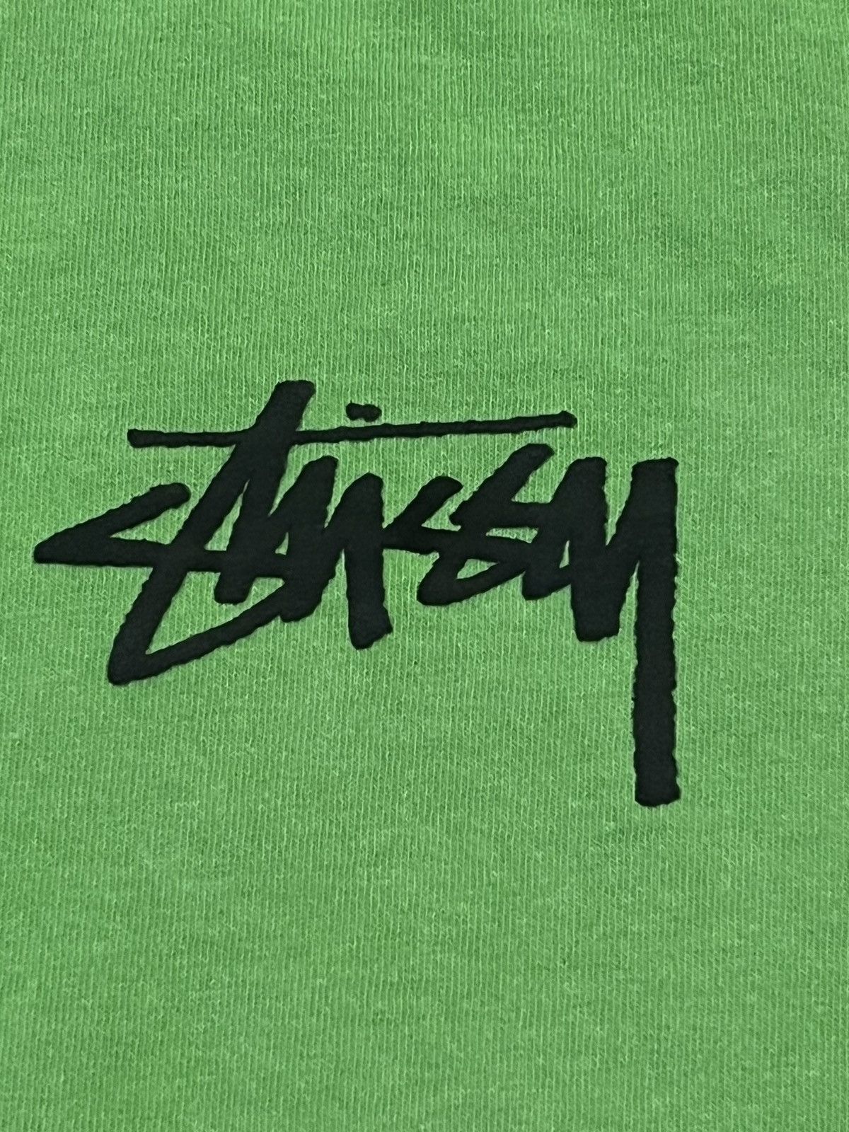 トップス stussy Big League Pigment Dyed tee green Stussy Big League Pigment Dyed Tee Green | Grailed