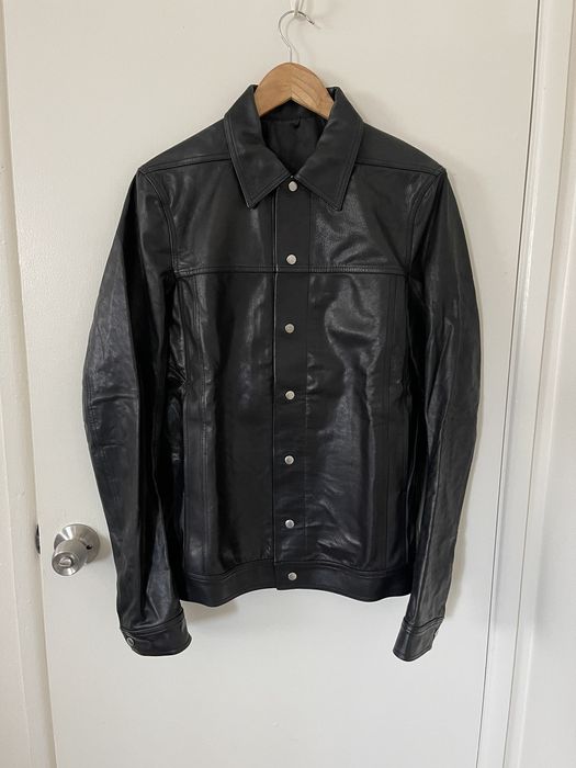 Rick Owens Larry F/W 19 Leather Jacket | Grailed