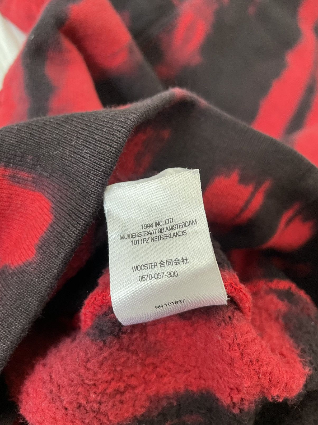 Supreme Small Box Crewneck Red Tie Dye