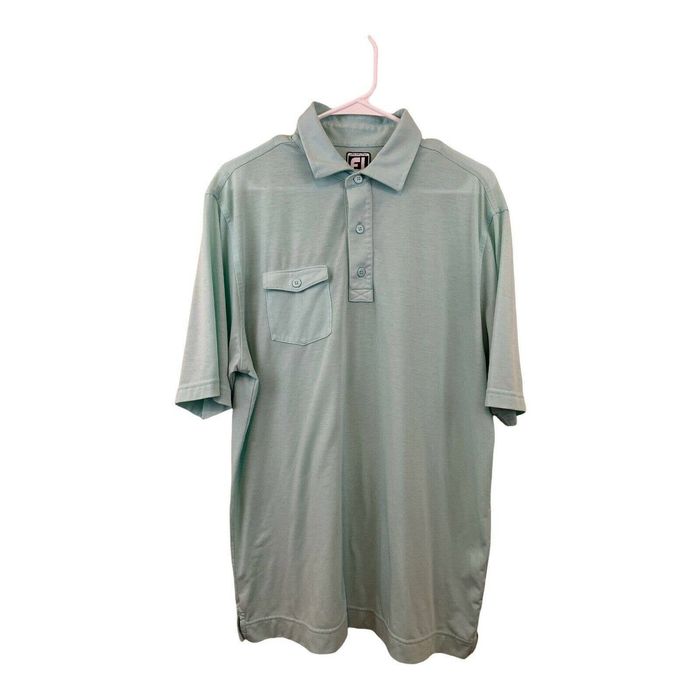 Footjoy FootJoy FJ Golf Polo Shirt Large Athletic Fit Mint Pocket Grailed
