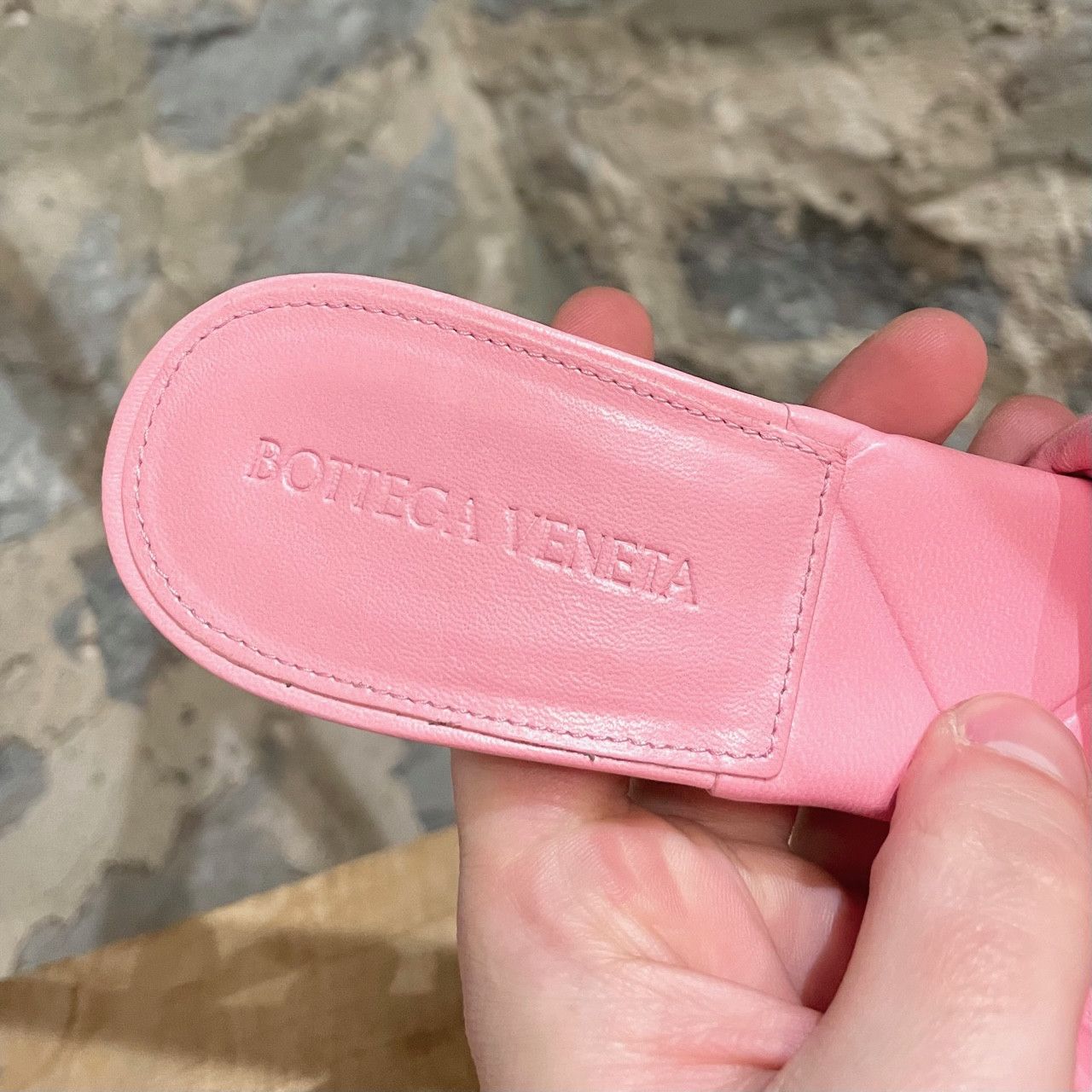 Bottega Veneta Bottega Veneta Pink Leather The Rubber Lido Heeled Sandals Size US 8 / IT 38 - 5 Thumbnail