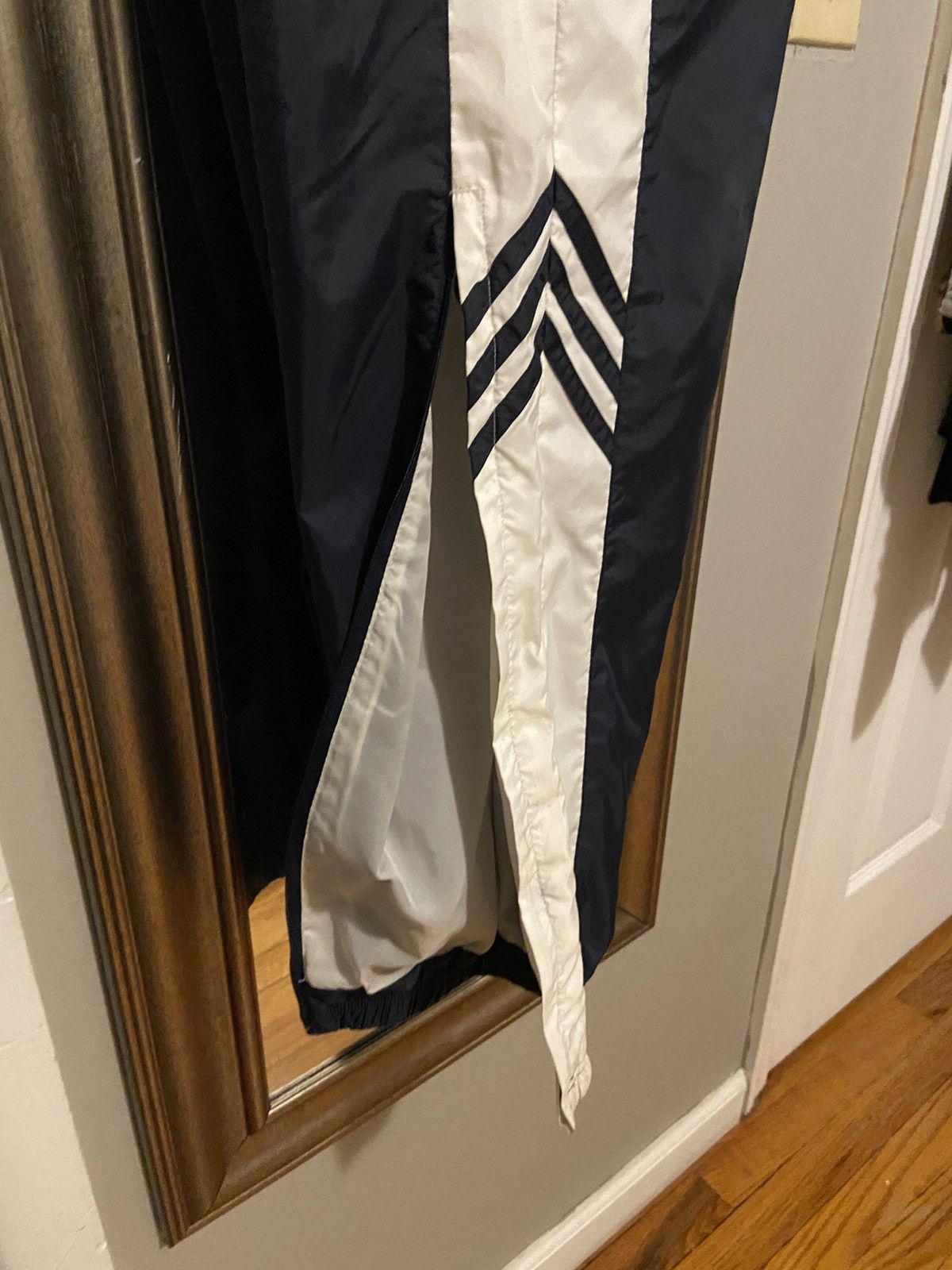 Adidas Vintage Navy Blue/White Adidas Track Pants Size US 36 / EU 52 - 4 Thumbnail