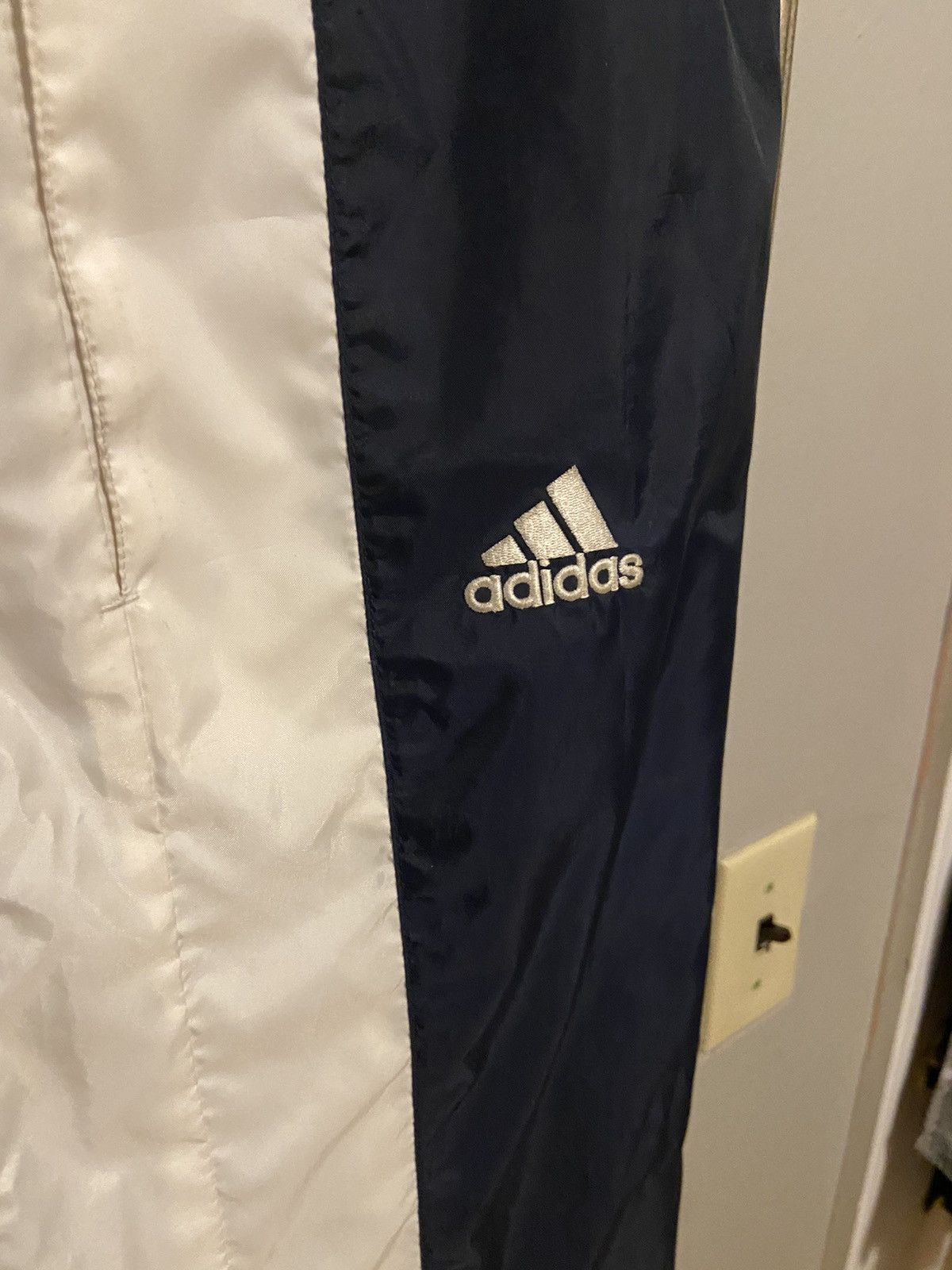 Adidas Vintage Navy Blue/White Adidas Track Pants Size US 36 / EU 52 - 3 Thumbnail