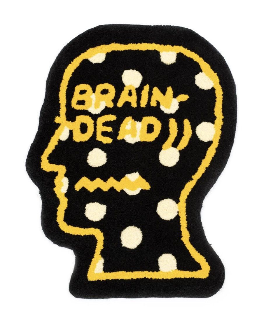 Brain Dead Brain Dead Poka Dot logo Rug yellow made in Japan | Grailed