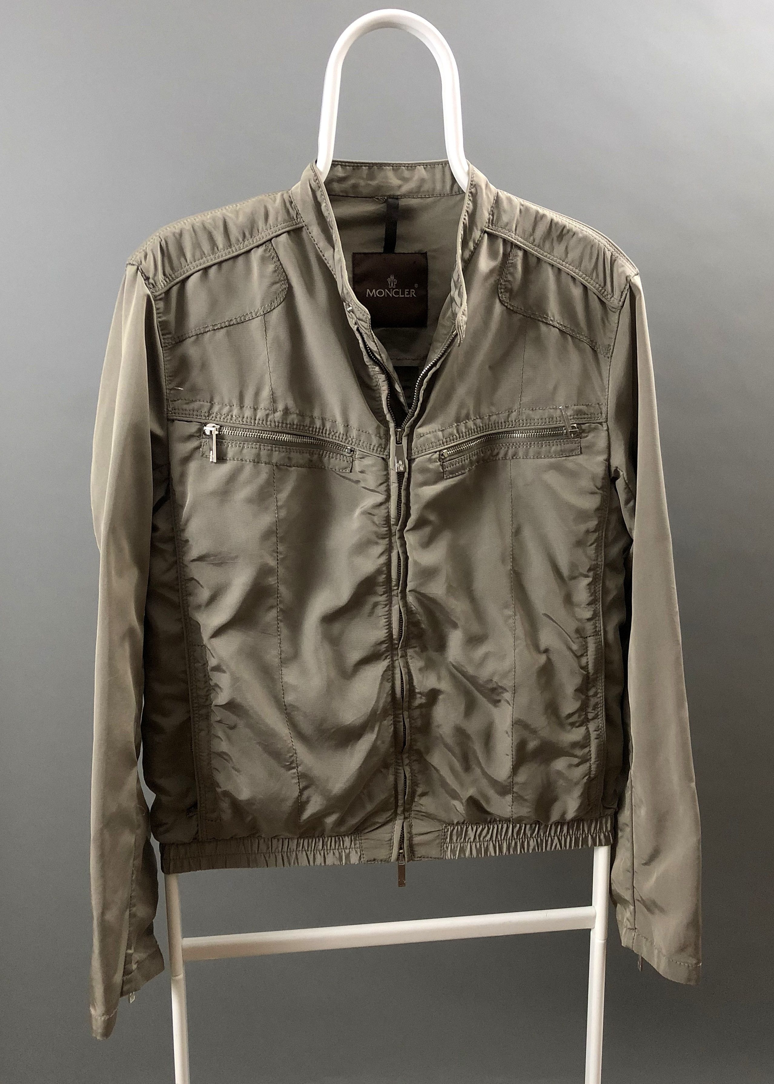 Moncler Zip Coat Bomber WMNS Jacket Nylon Size 2 M