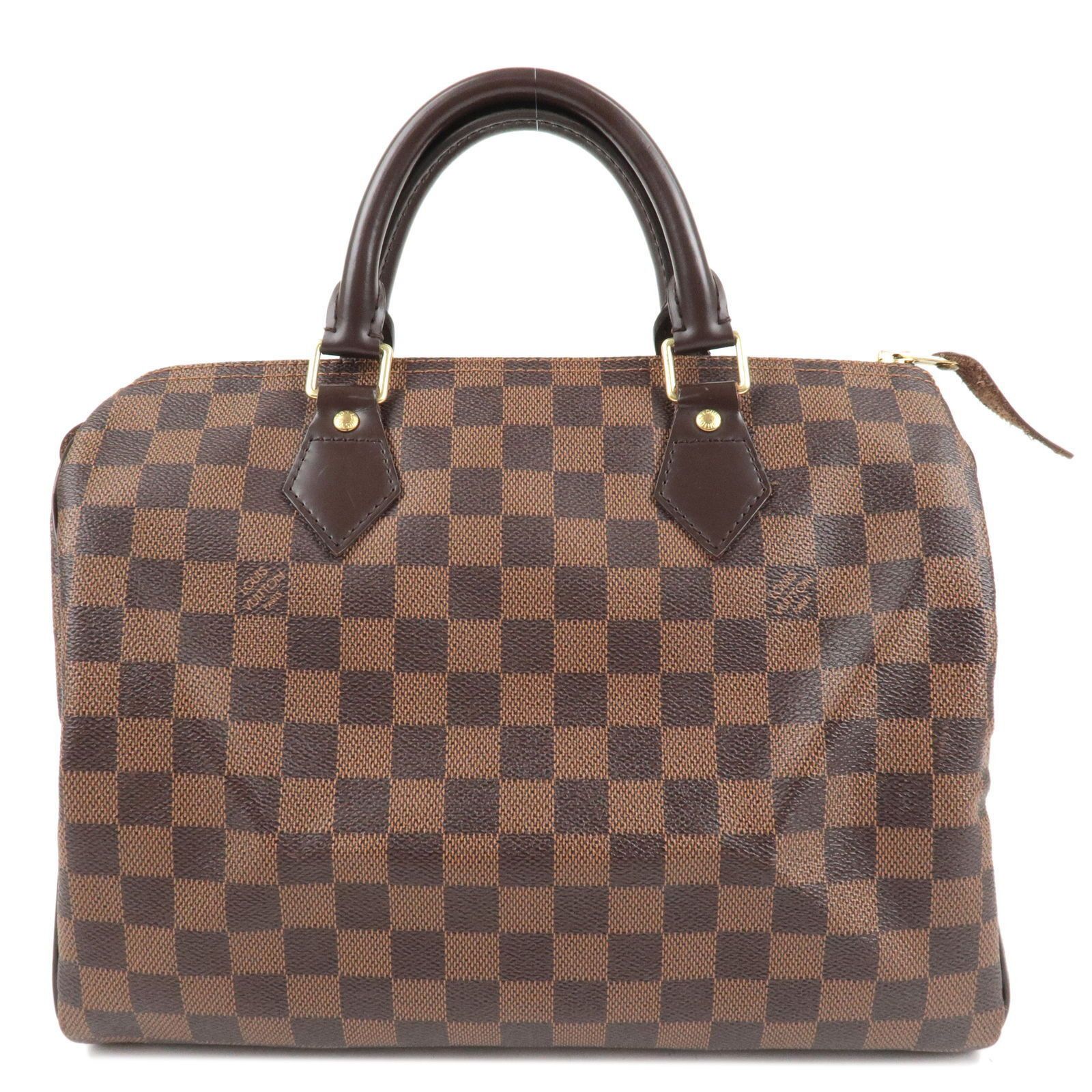 Authentic Louis Vuitton Damier Speedy 30 Boston Bag Hand Bag