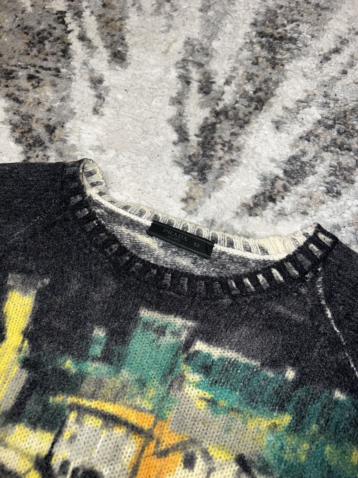 Prada Prada AW17 Shetland Village wool sweater Size US L / EU 52-54 / 3 - 4 Thumbnail