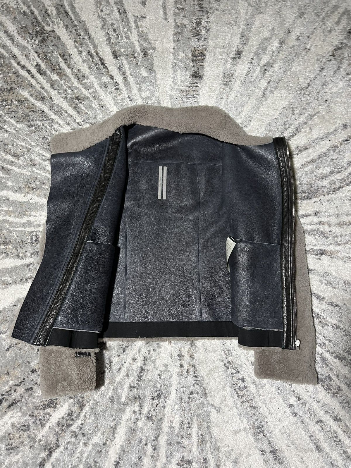 Rick Owens LAST DROP 🍷Rick Owens Shearling Jacket Asymmetric Zip Size US L / EU 52-54 / 3 - 6 Thumbnail