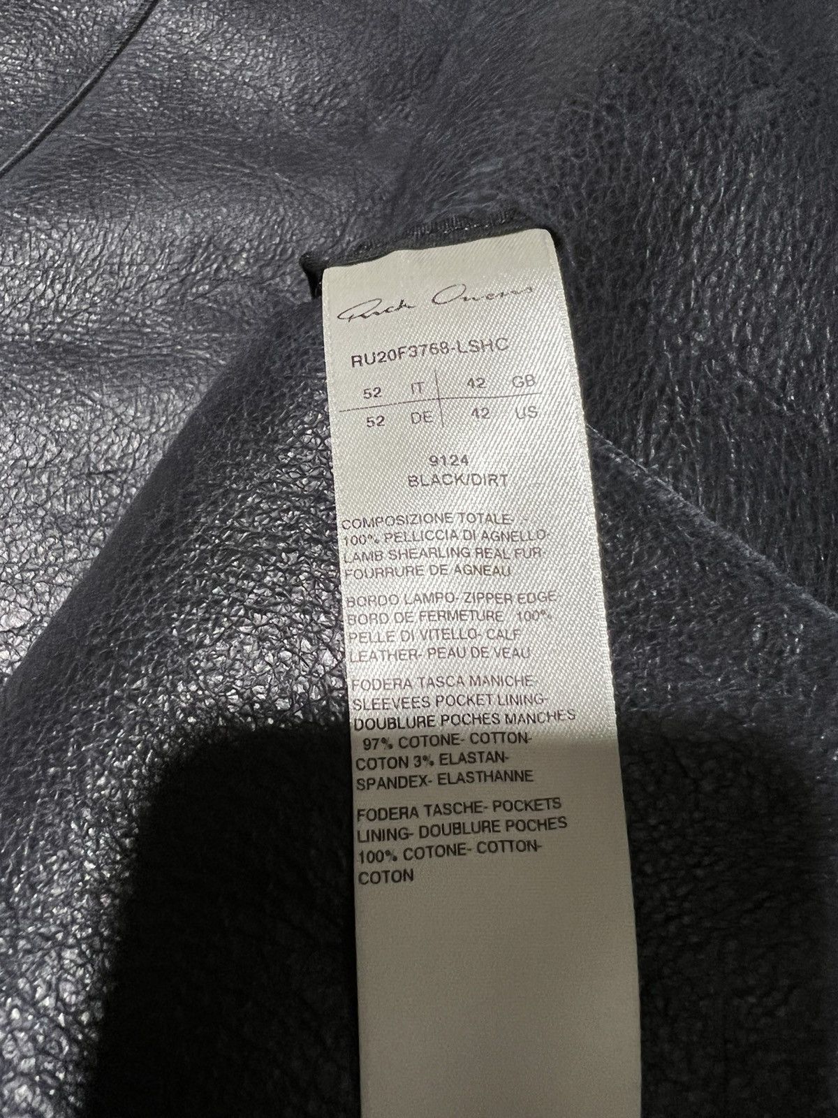 Rick Owens LAST DROP 🍷Rick Owens Shearling Jacket Asymmetric Zip Size US L / EU 52-54 / 3 - 8 Thumbnail