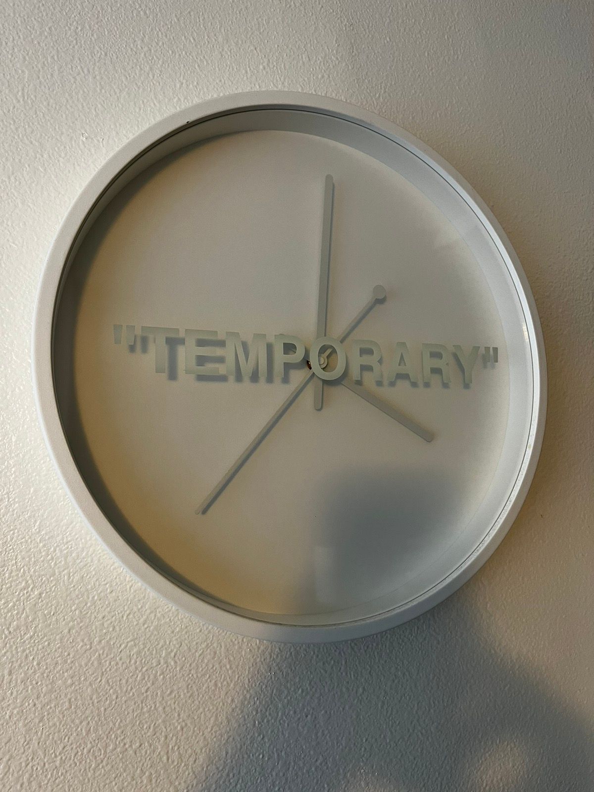 Virgil Abloh x MARKERAD Temporary Wall Clock