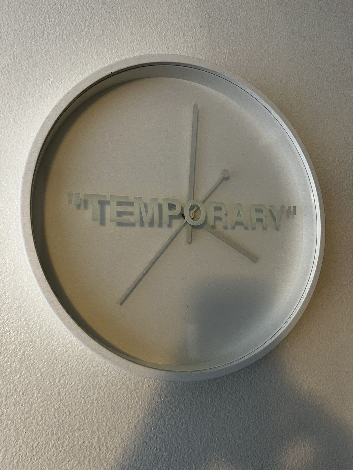 Virgil Abloh Virgil Abloh x IKEA “TEMPORARY” Wall Clock