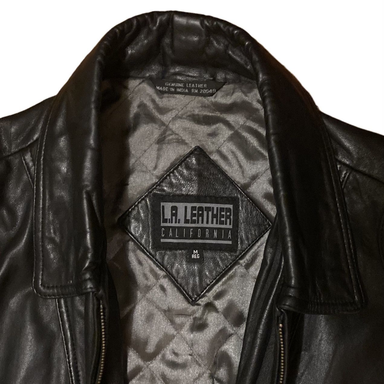 Vintage 1990s L.A. Leather Jacket Size US M / EU 48-50 / 2 - 2 Thumbnail