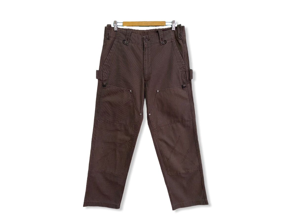 Japanese Brand MAD HECTIC JAPANESE STREETWEAR DOUBLE FRONT KNEE PANT Size US 35 - 2 Thumbnail