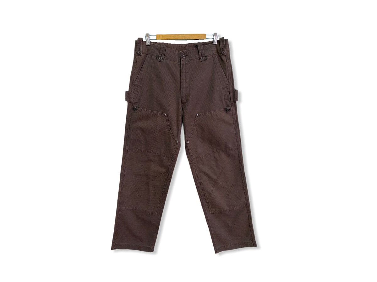 Japanese Brand MAD HECTIC JAPANESE STREETWEAR DOUBLE FRONT KNEE PANT Size US 35 - 1 Thumbnail