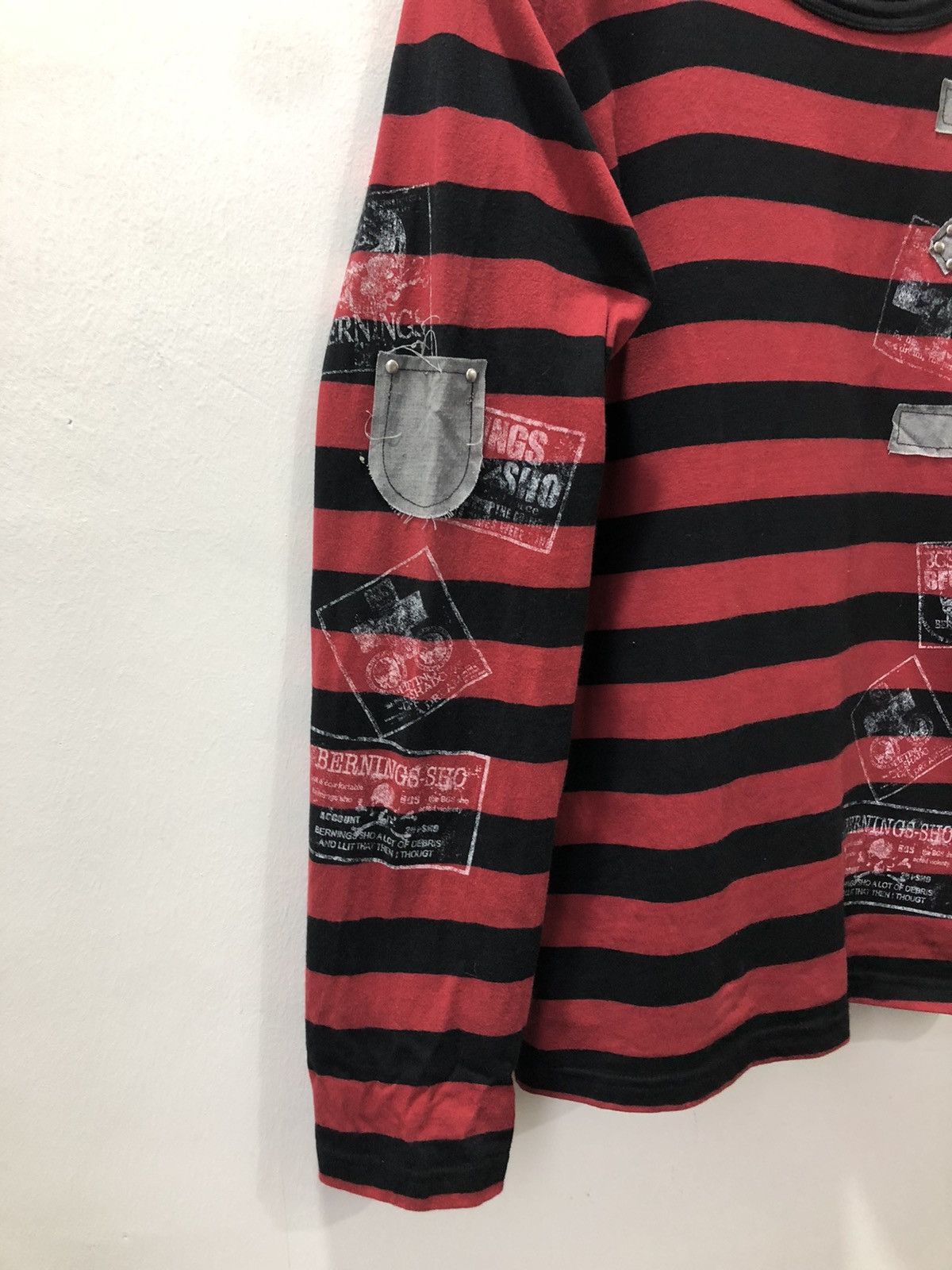 トップス BERNINGS SHO skull cross check shirt BERNINGS SHO skull cross check shirt
