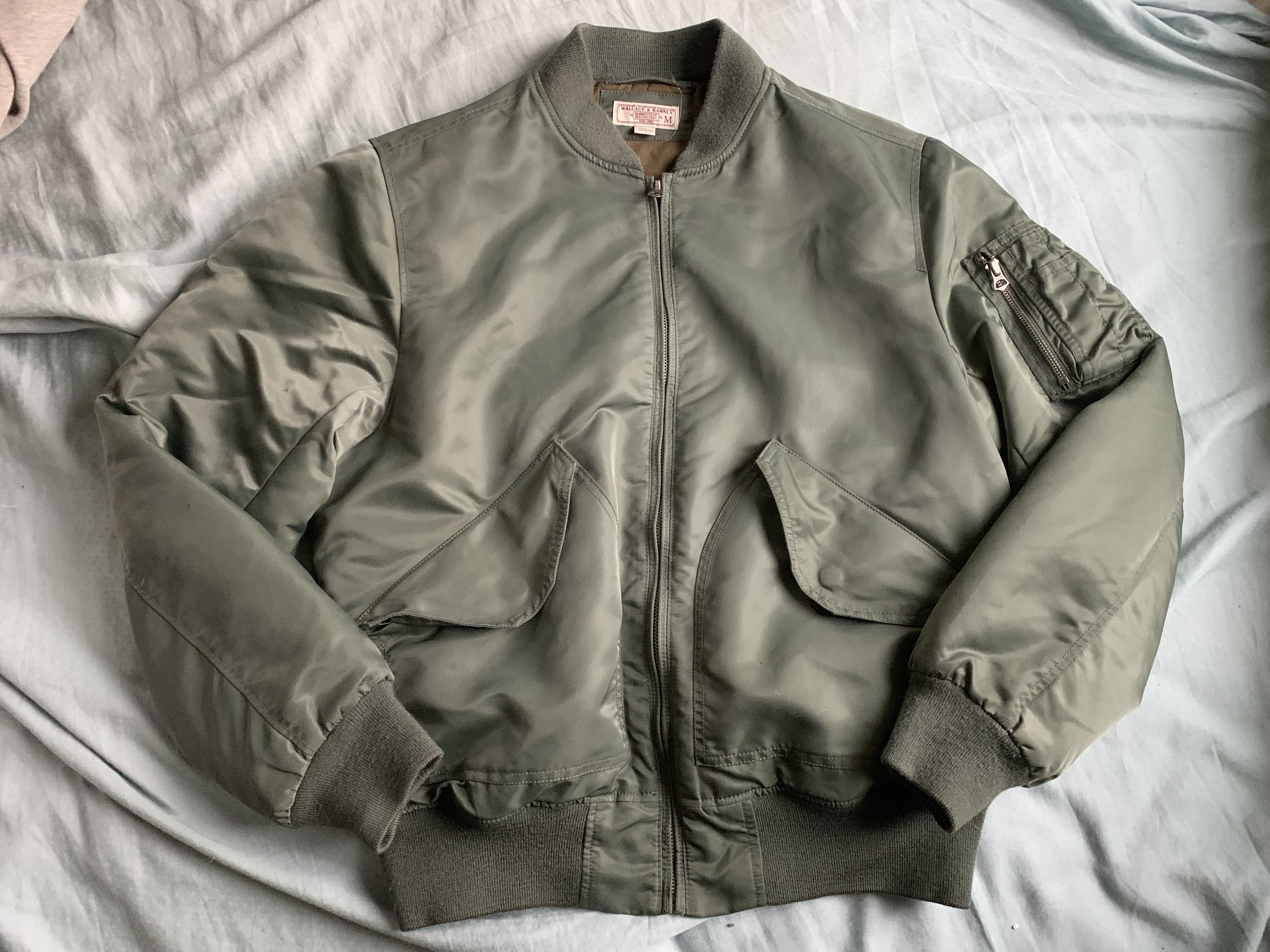 Wallace & Barnes J. Crew on sale multicolor flight bomber jacket