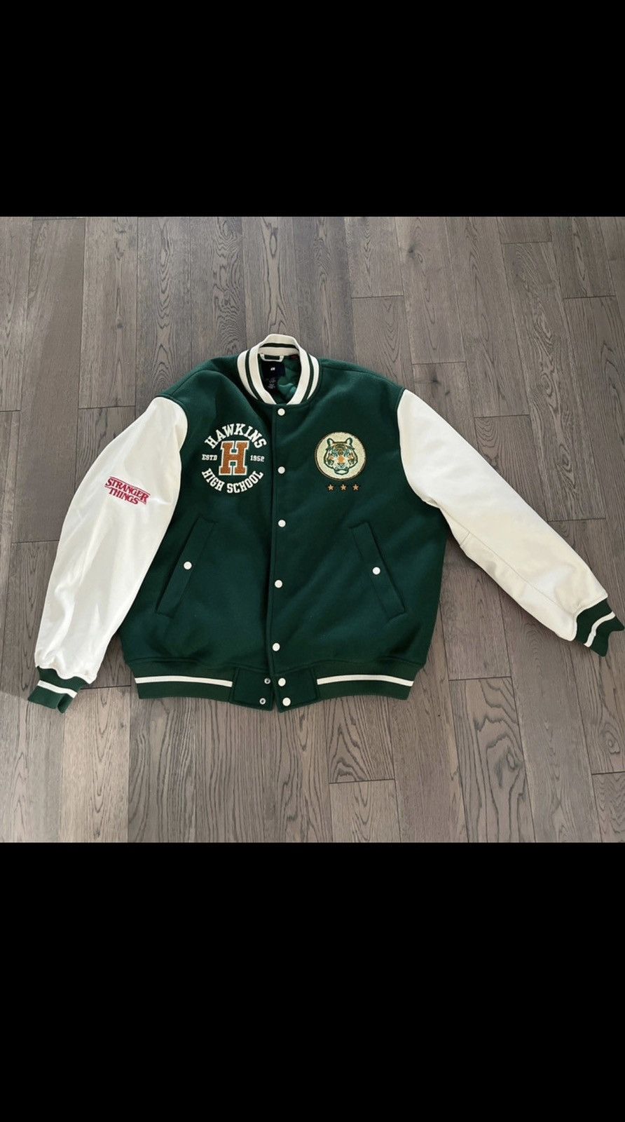 H&M Stranger Things Varsity Jacket | Grailed