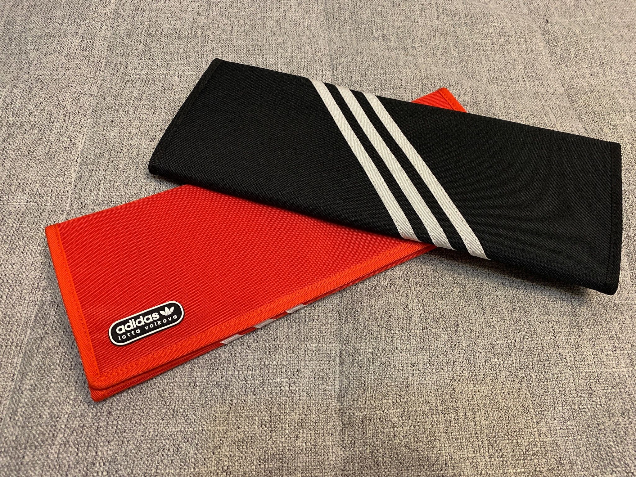 Adidas ADIDAS X LOTTA VOLKOVA THREE STRIPE CLUTCH BAG RED IN RED Size ONE SIZE - 5 Thumbnail