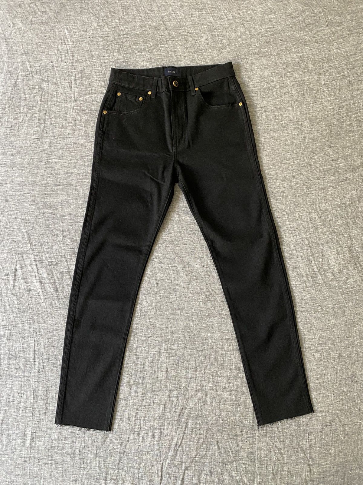 KHAITE KHAITE Danielle / Vanessa black denim jeans sz 26 Size 26" / US 2 / IT 38 - 1 Thumbnail