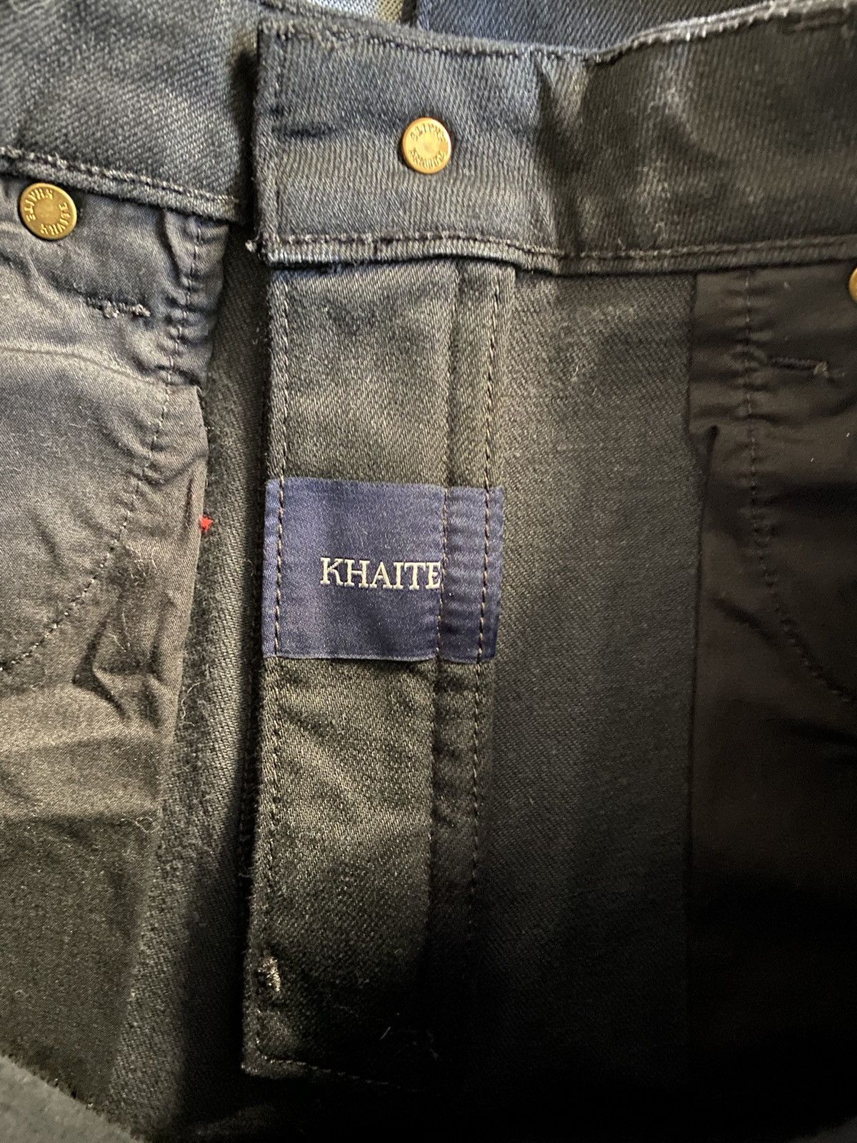 KHAITE KHAITE Danielle / Vanessa black denim jeans sz 26 Size 26" / US 2 / IT 38 - 4 Thumbnail