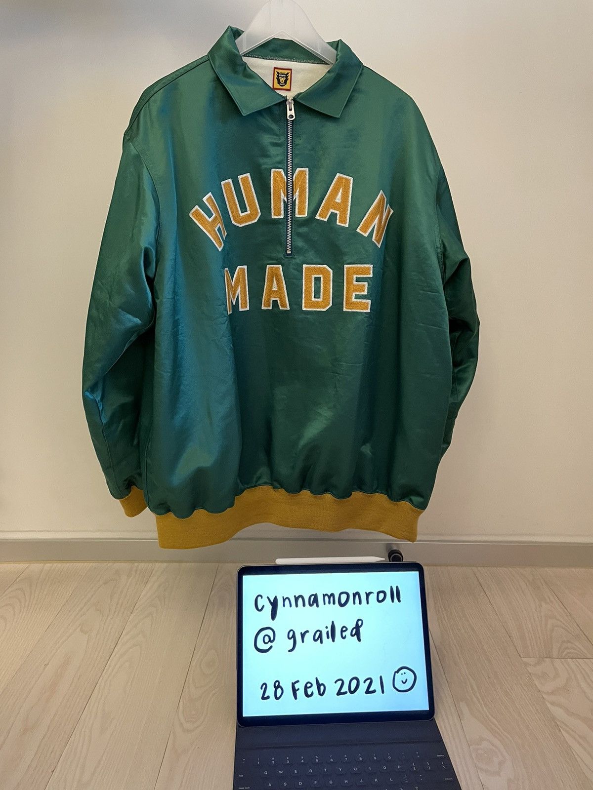 h*n様 HUMAN MADE SATIN PULLOVER HUMAN MADE SATIN PULLOVER