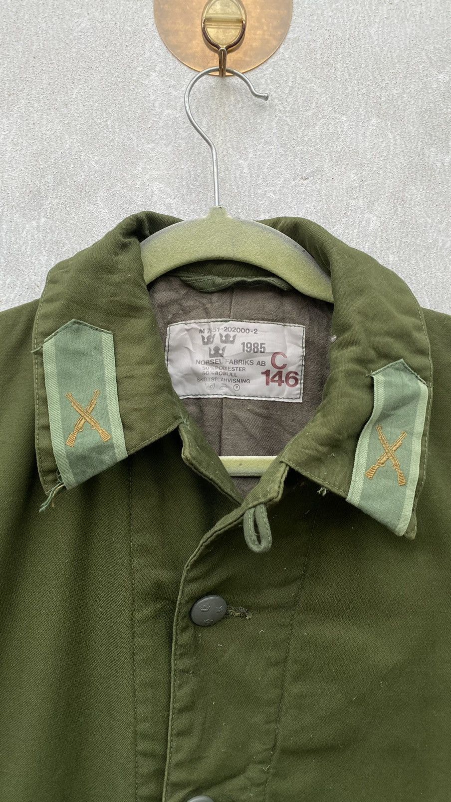Vintage Vintage 1985s Swiss Air Force Paratroopers Suit Jacket Size US M / EU 48-50 / 2 - 3 Thumbnail