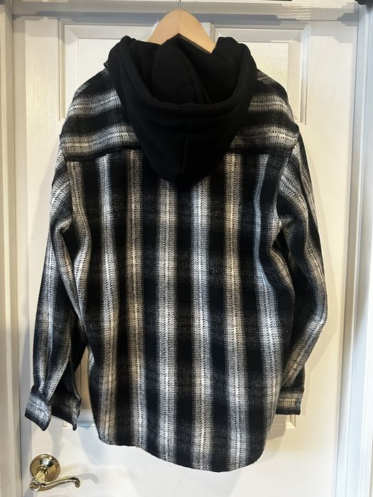 Forever 21 Hooded Flannel Jacket Grailed