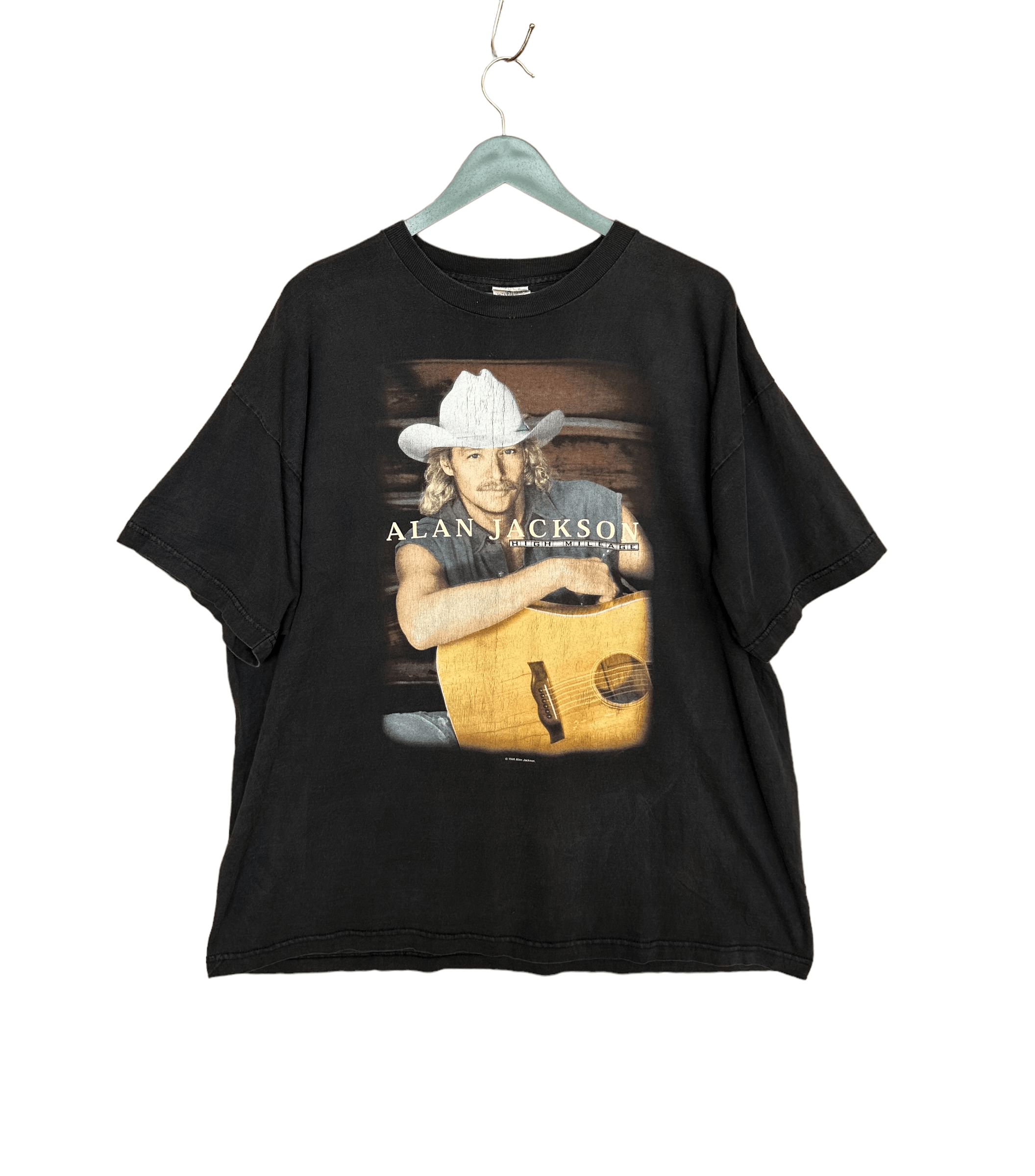 Band Tees Vintage 90s Alan Jackson High Mileage T-Shirt Size US XL / EU 56 / 4 - 1 Thumbnail