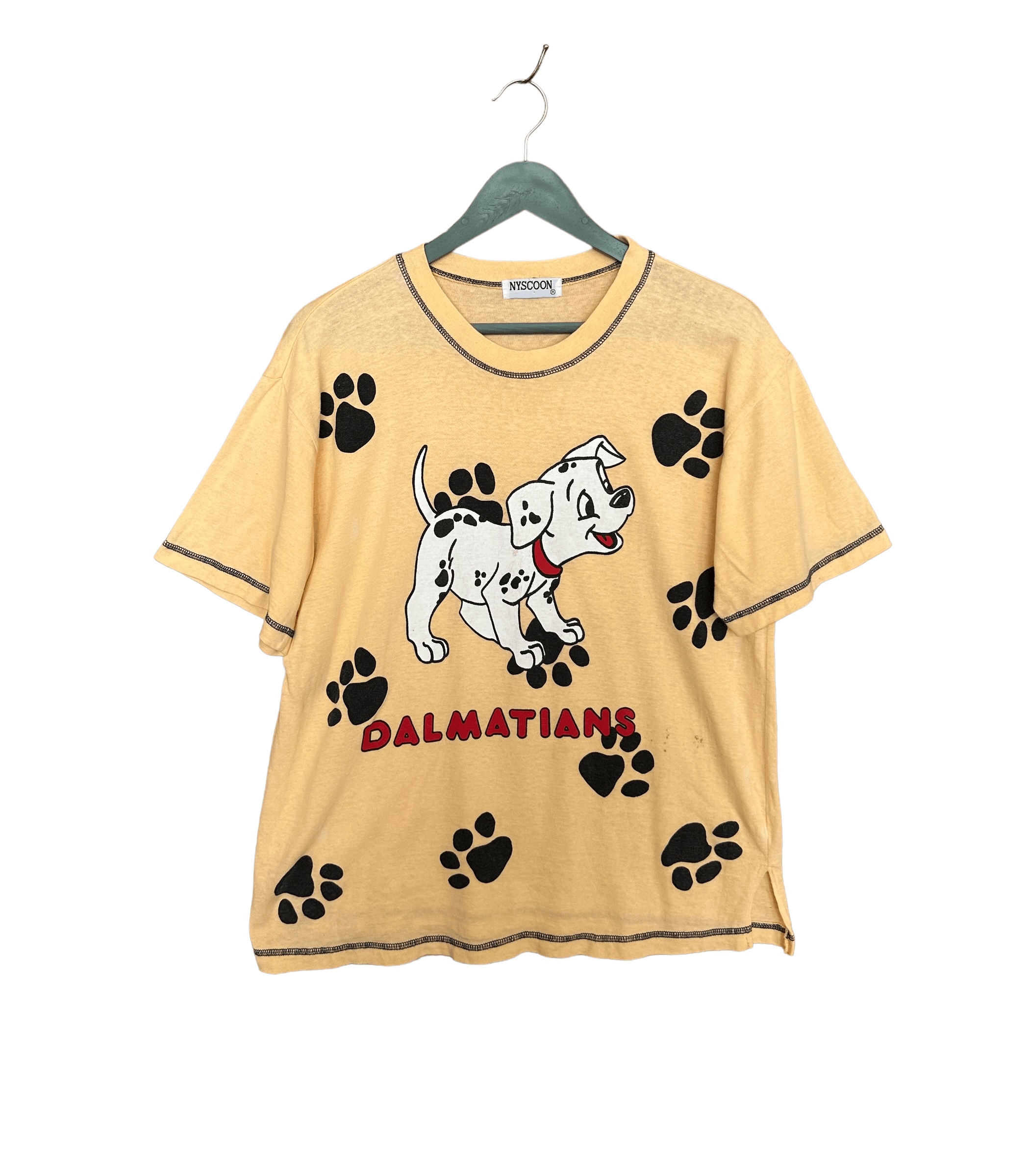 image of Cartoon Network x Movie Vintage 90's 101 Dalmatians T-Shirt / Disney Movie Promo Tee in Orange Yell
