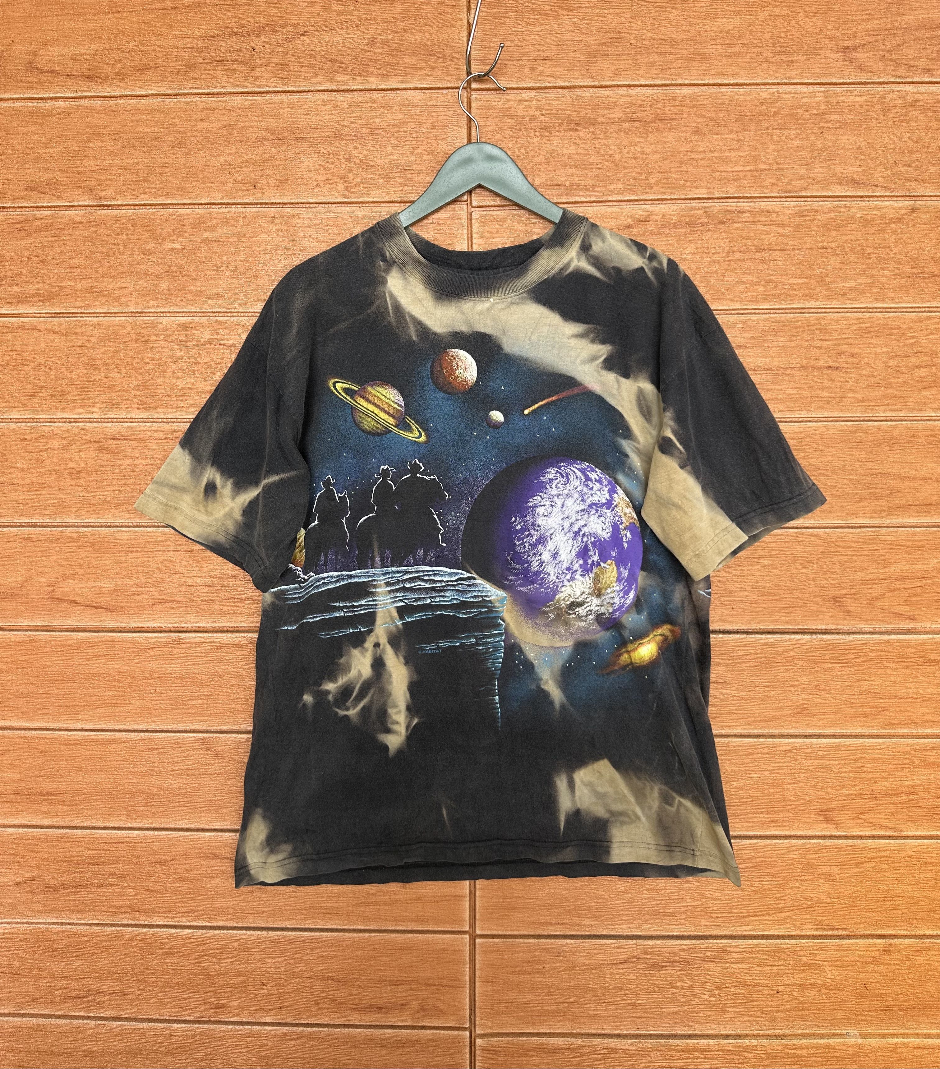 Vintage Vintage 90s Habitat "Planet & Solar System" AOP T-Shirt Size US M / EU 48-50 / 2 - 2 Thumbnail