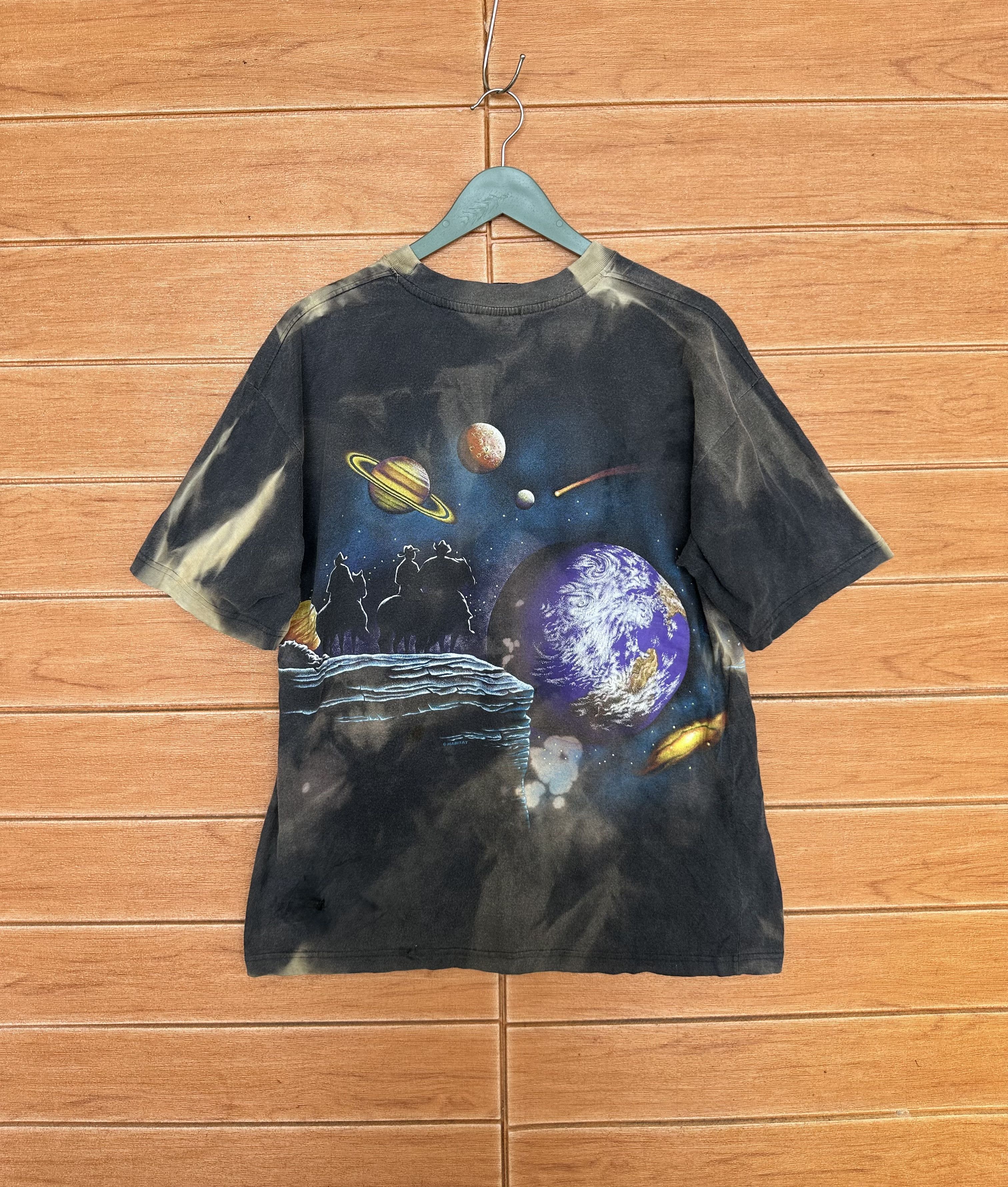 Vintage Vintage 90s Habitat "Planet & Solar System" AOP T-Shirt Size US M / EU 48-50 / 2 - 10 Thumbnail