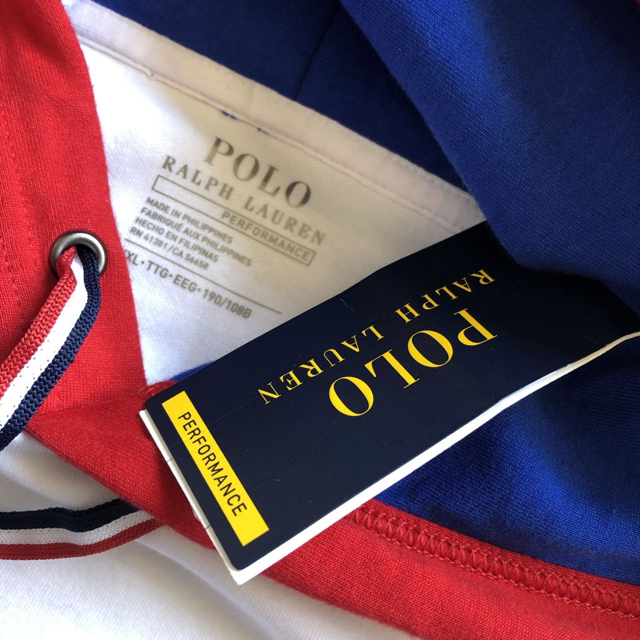 Polo Ralph Lauren POLO RALPH LAUREN DOUBLE KNIT COLOR BLOCK HOODIE XXL Size US XXL / EU 58 / 5 - 4 Thumbnail
