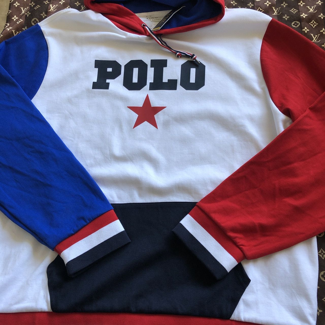 Polo Ralph Lauren POLO RALPH LAUREN DOUBLE KNIT COLOR BLOCK HOODIE XXL Size US XXL / EU 58 / 5 - 2 Thumbnail