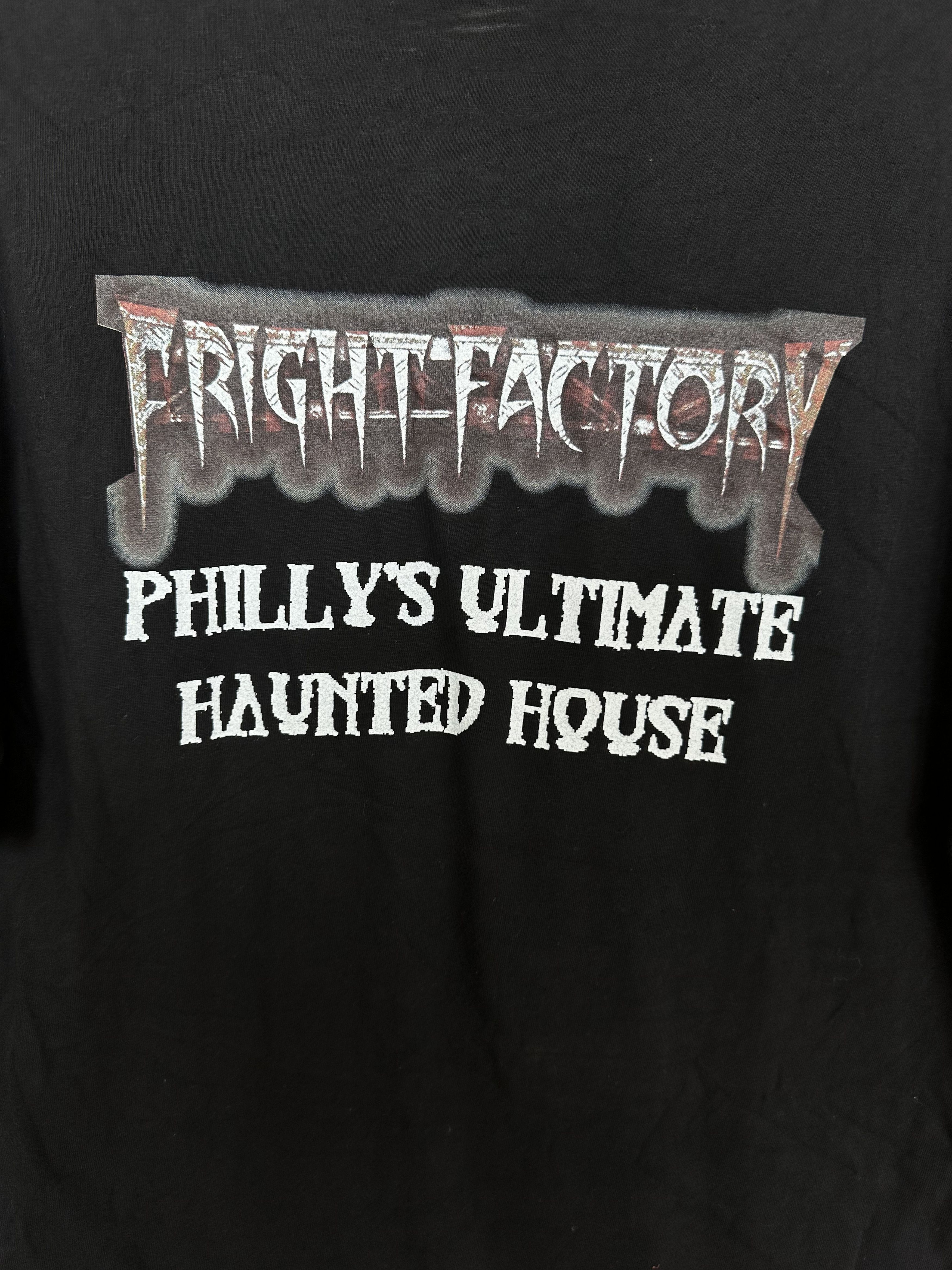 Expert Horror Vintage 00s Haunted House Fright Factory T-Shirt Size US L / EU 52-54 / 3 - 5 Thumbnail