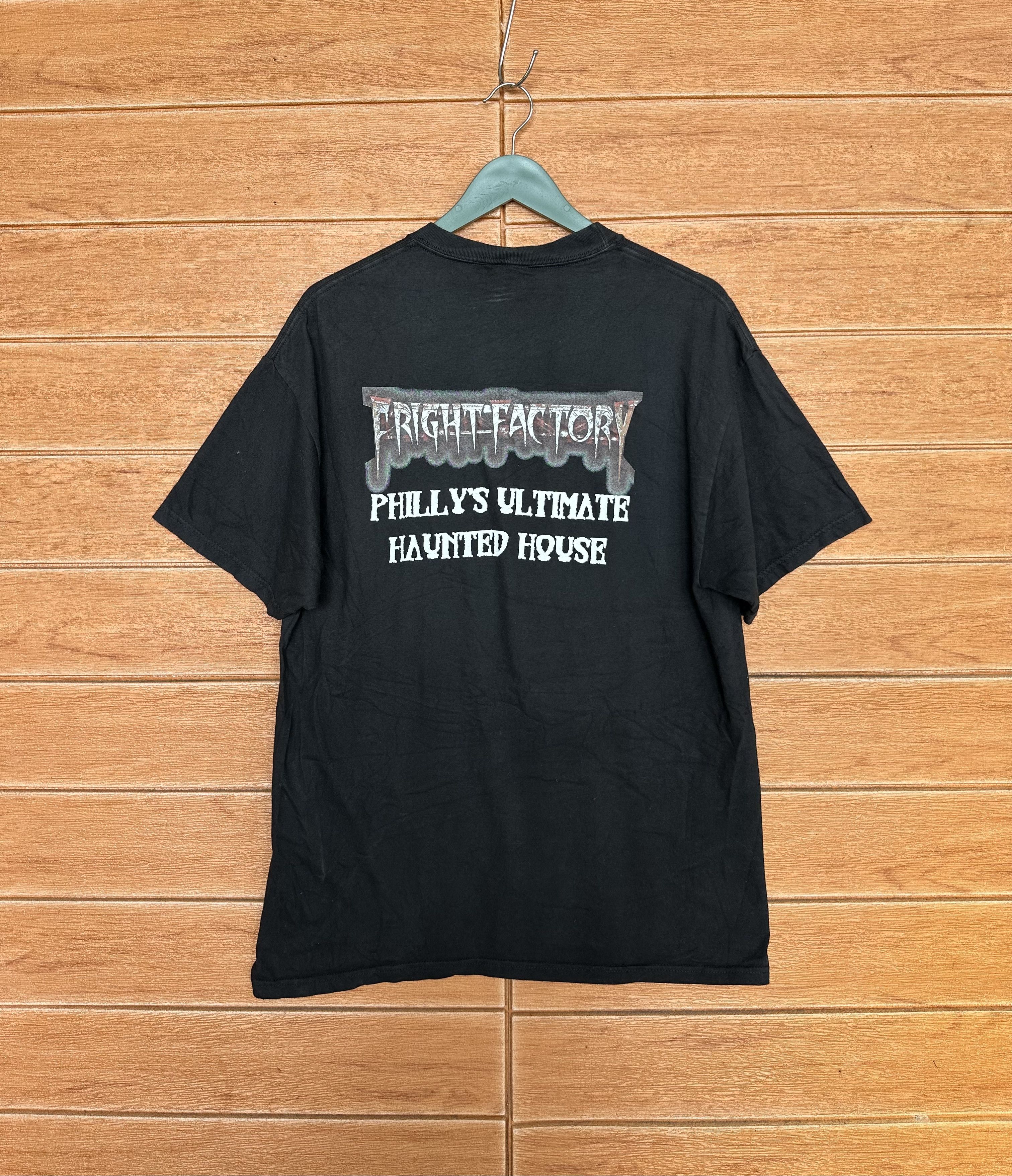 Expert Horror Vintage 00s Haunted House Fright Factory T-Shirt Size US L / EU 52-54 / 3 - 6 Thumbnail