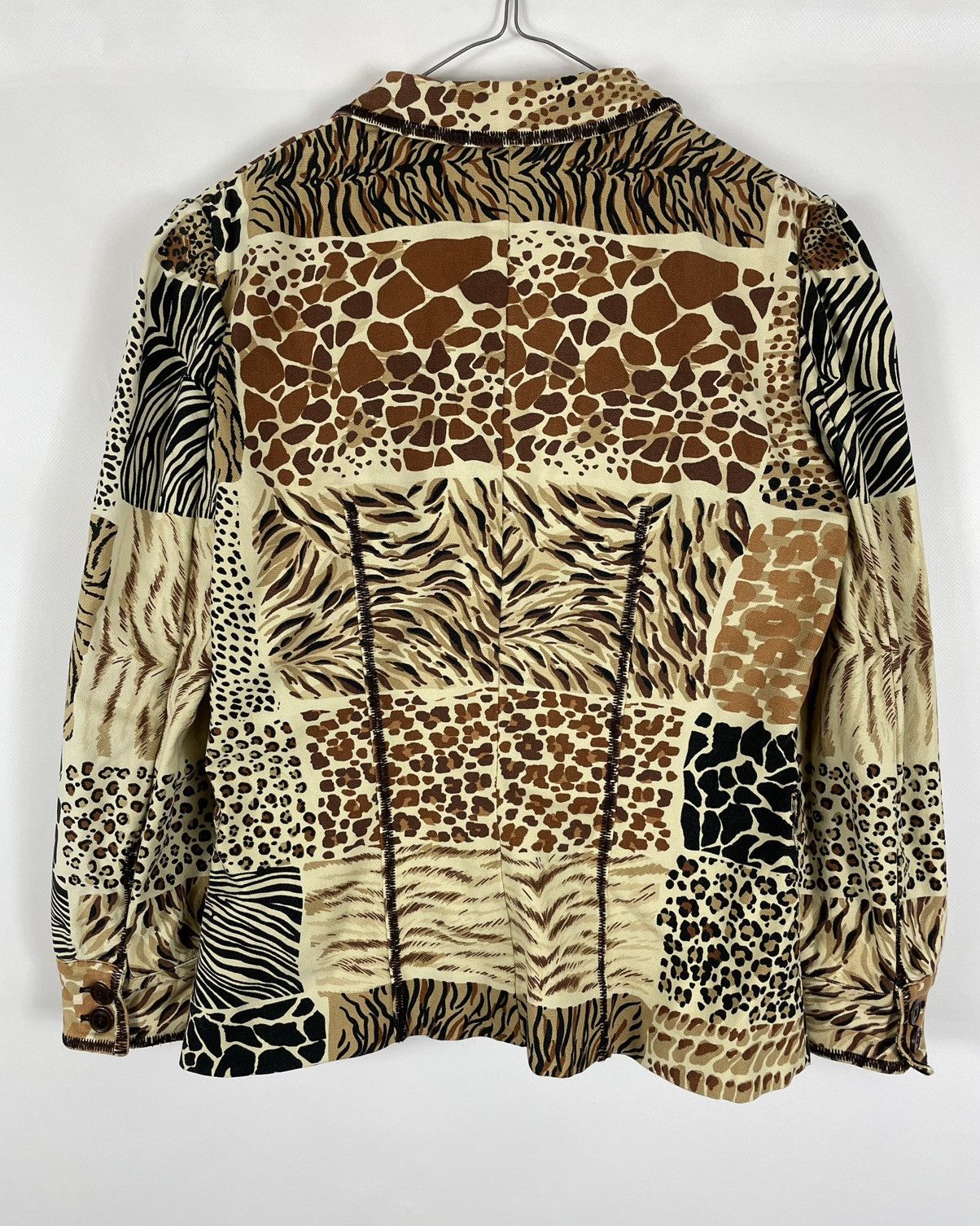 Vintage Moschino Cheap and Chic Leopard-Print Blazer Jacket Size S / US 4 / IT 40 - 5 Thumbnail