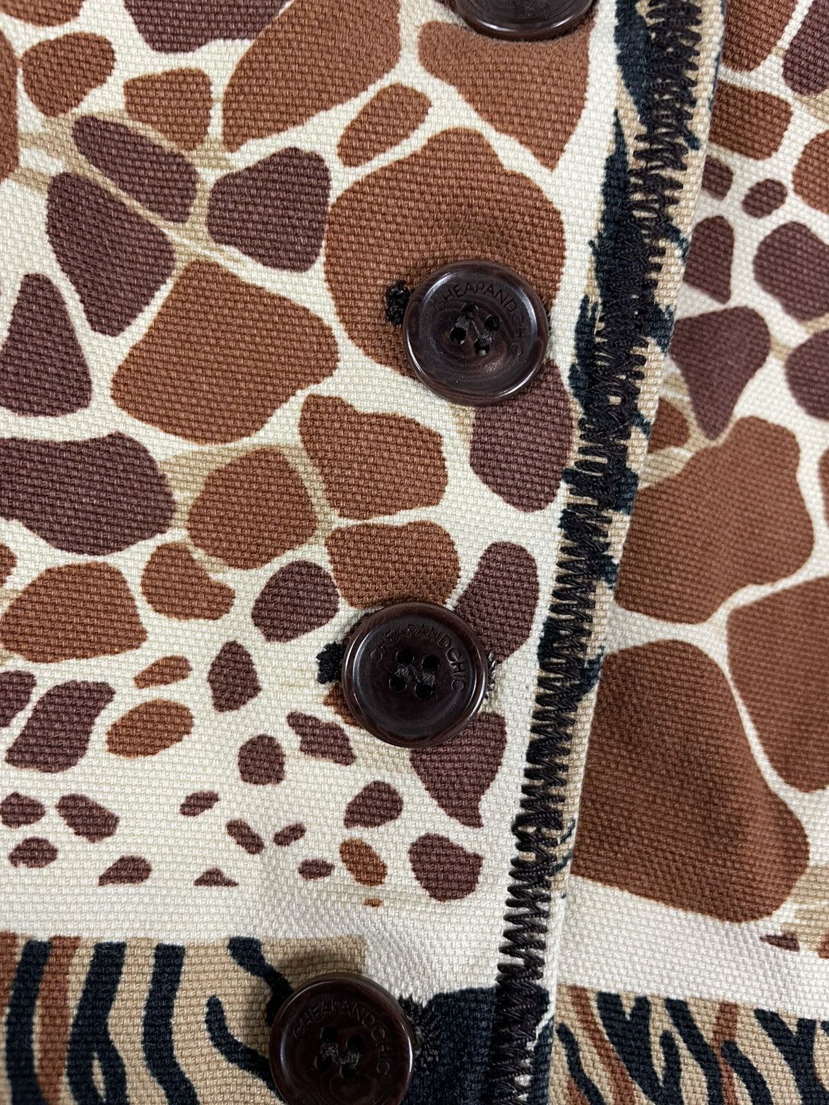 Moschino Cheap and Chic Leopard-Print Blazer Jacket