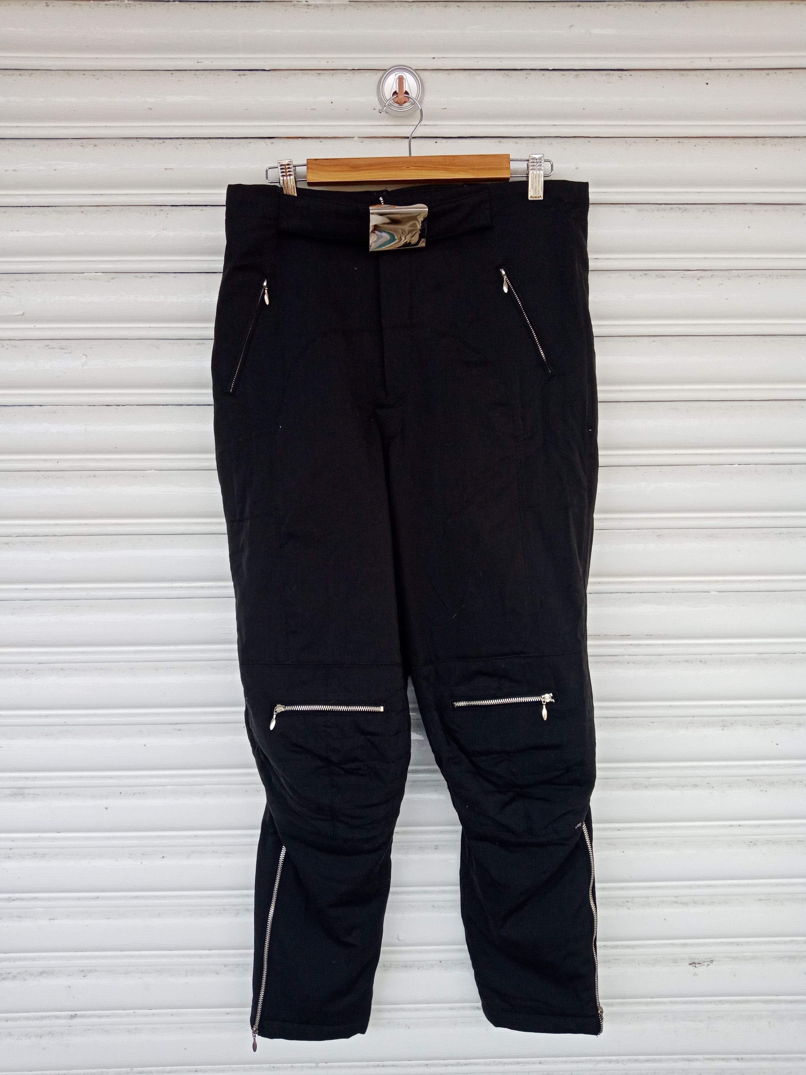 image of Archival Clothing x Jean Paul Gaultier Aw03 Jean Paul Gaultier Articulated Padded Cargo Biker Pants