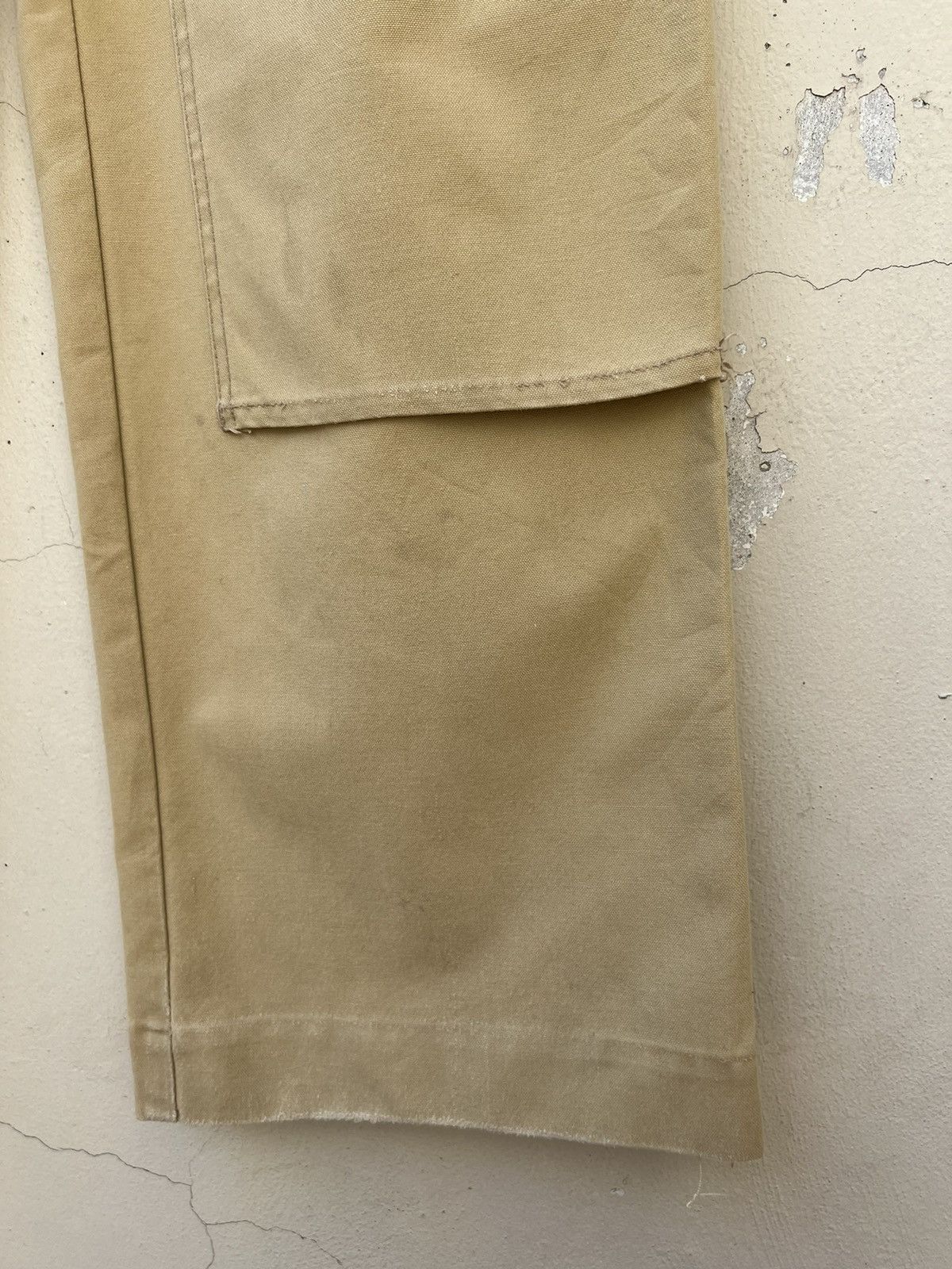Patagonia × Vintage VTG 70s 80s Patagonia Sun Fade Cream Double Knee Work Pant Size US 36 / EU 52 - 9 Thumbnail
