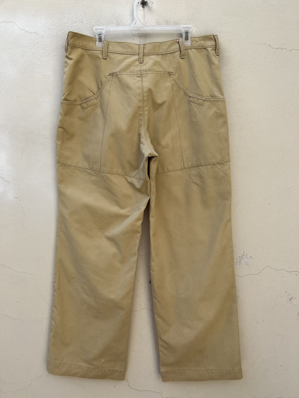 Patagonia × Vintage VTG 70s 80s Patagonia Sun Fade Cream Double Knee Work Pant Size US 36 / EU 52 - 11 Thumbnail
