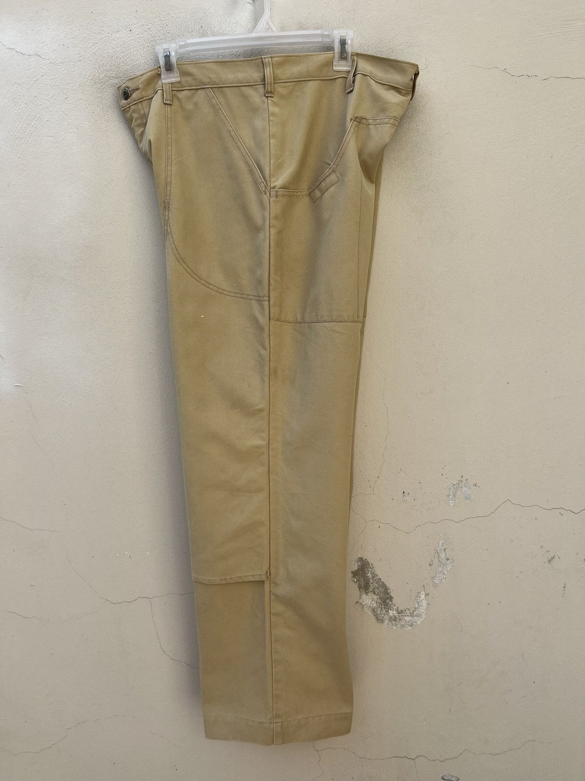 Patagonia × Vintage VTG 70s 80s Patagonia Sun Fade Cream Double Knee Work Pant Size US 36 / EU 52 - 19 Thumbnail