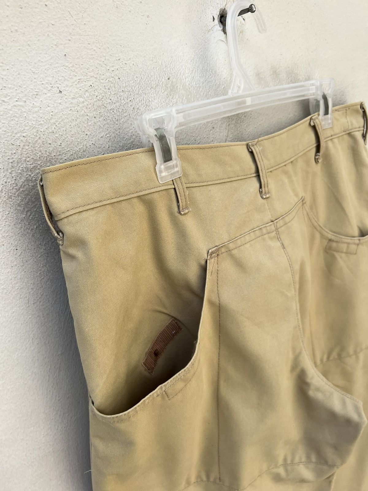 Patagonia × Vintage VTG 70s 80s Patagonia Sun Fade Cream Double Knee Work Pant Size US 36 / EU 52 - 13 Thumbnail
