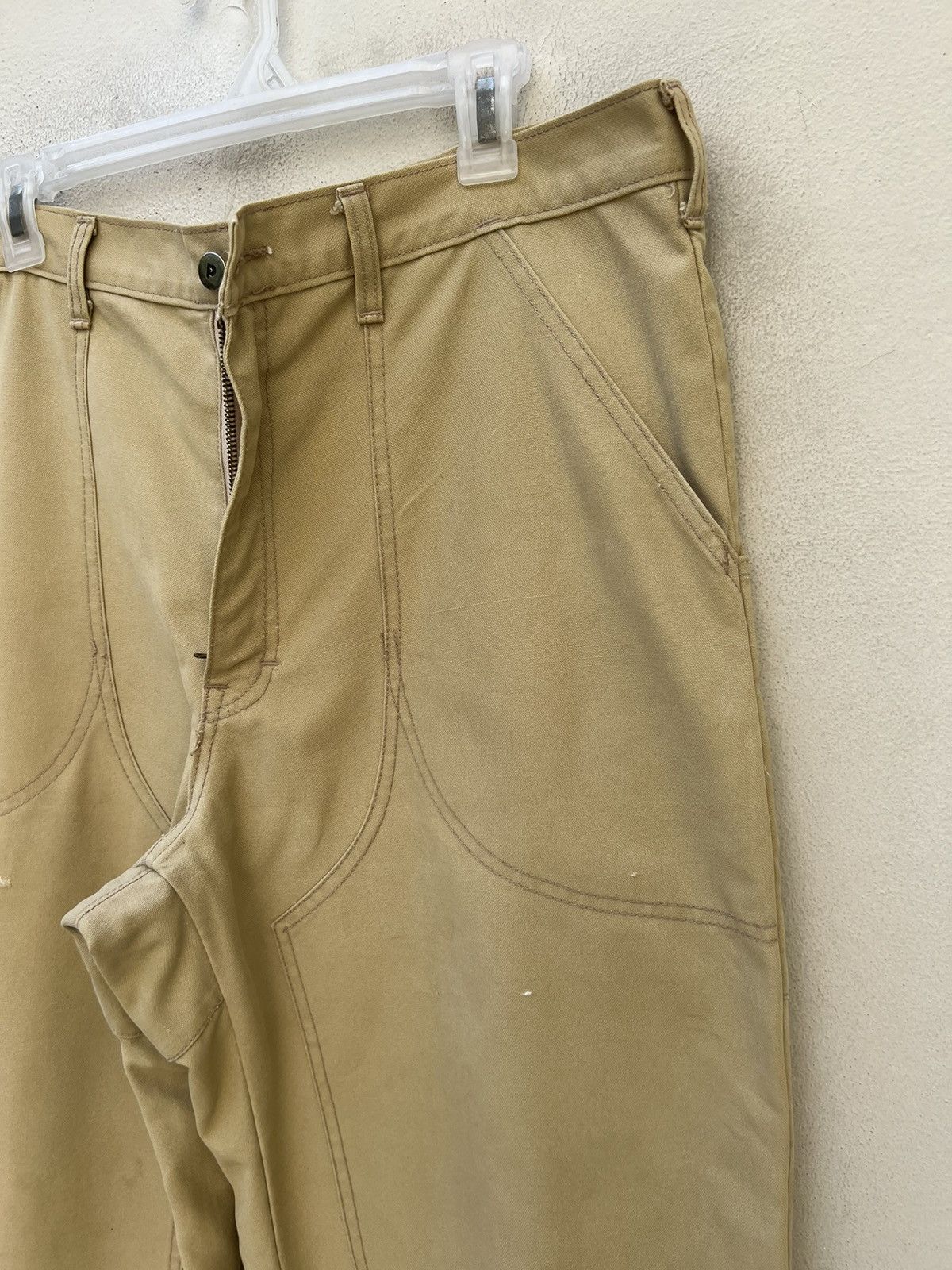 Patagonia × Vintage VTG 70s 80s Patagonia Sun Fade Cream Double Knee Work Pant Size US 36 / EU 52 - 7 Thumbnail