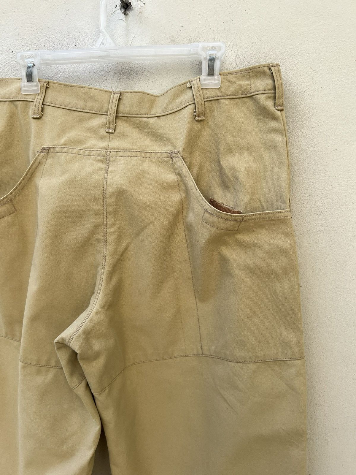 Patagonia × Vintage VTG 70s 80s Patagonia Sun Fade Cream Double Knee Work Pant Size US 36 / EU 52 - 15 Thumbnail