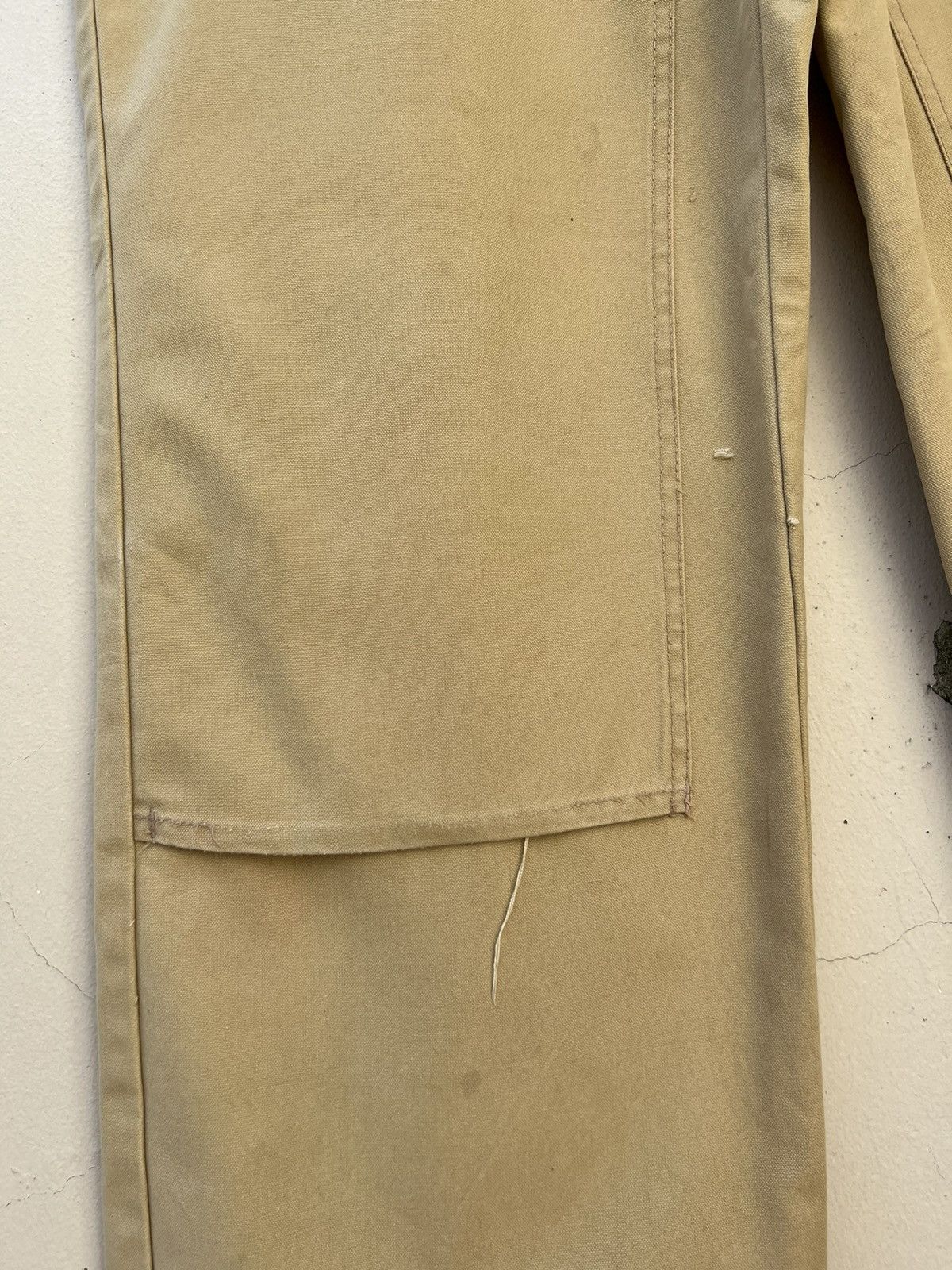 Patagonia × Vintage VTG 70s 80s Patagonia Sun Fade Cream Double Knee Work Pant Size US 36 / EU 52 - 4 Thumbnail