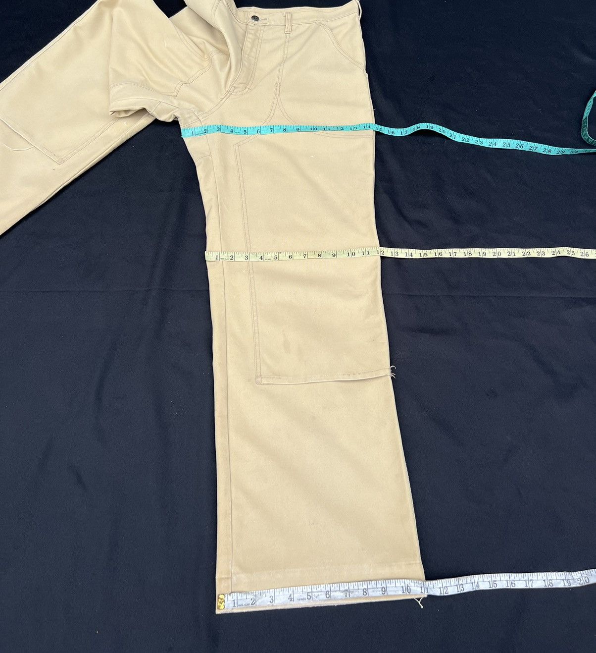 Patagonia × Vintage VTG 70s 80s Patagonia Sun Fade Cream Double Knee Work Pant Size US 36 / EU 52 - 23 Thumbnail