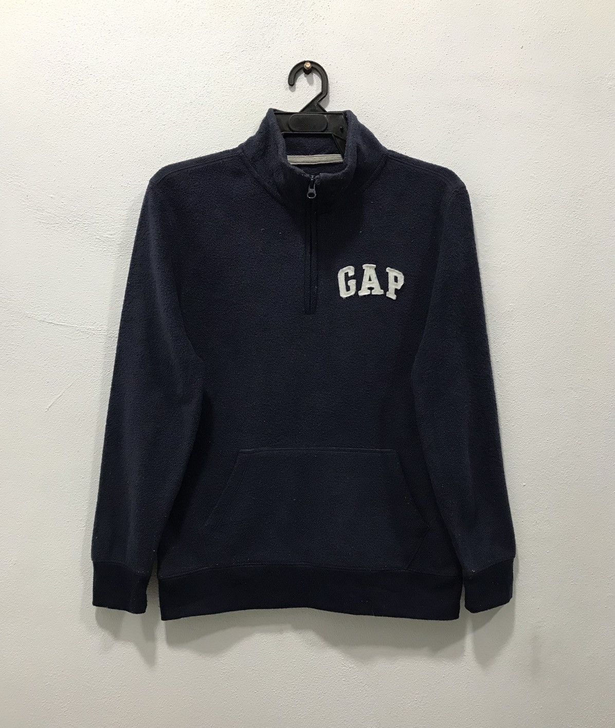 image of Gap Kids Sweatshirt Zip 1/4 in Navy (Size 2XL)