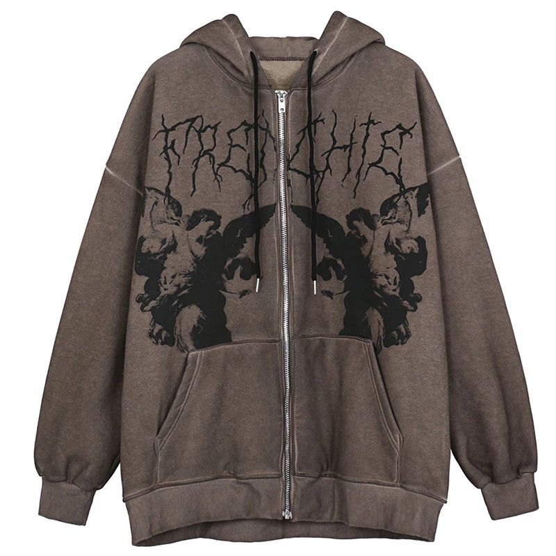 Grunt Style × Japanese Brand Angel Fairy zipper Hoodies Size US M / EU 48-50 / 2 - 1 Thumbnail