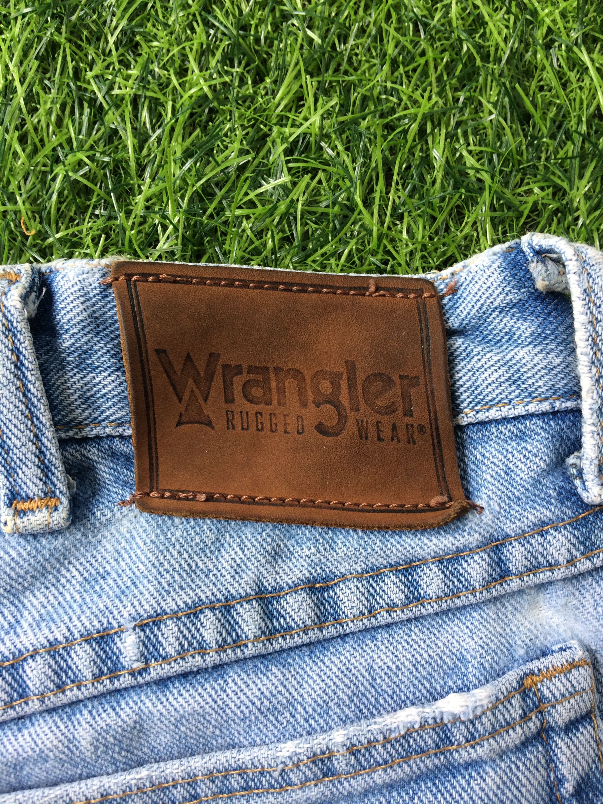 Wrangler Wrangler Western Distressed Faded Jeans #B-318 Size US 33 - 11 Thumbnail