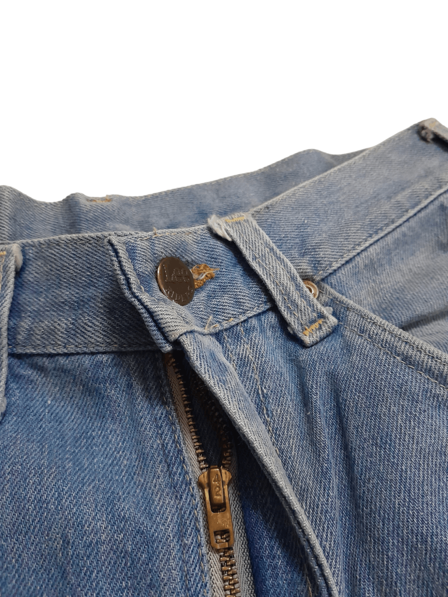 Lee × Vintage 70s LEE Denim Yellow Stitch Talon (E544) Size US 26 / EU 42 - 7 Thumbnail